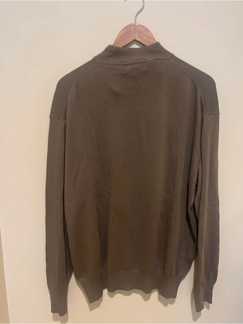 Vintage Mondo di Marco Men's Brown Mock Neck Sweater Size L 52 Made in Italy